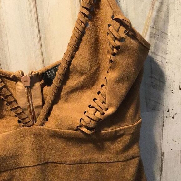 Suede look dress by Hera size small - Picture 4 of 6